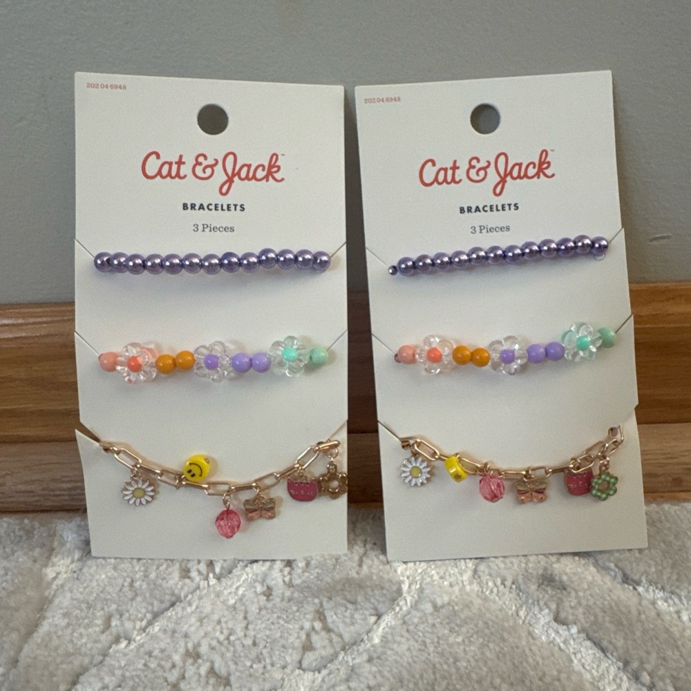 Cat & Jack Purple and Orange Jewelry Set